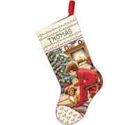 Kit de point de croix compté Janlynn "Bas de Noël en attente du Père Noël", 43x3
