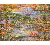 Kit de point de croix compté Letistitch "Afrique sauvage", 45x34cm