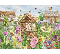 Kit de point de croix compté Letistitch "Busy Bee Hotel", 30x41cm
