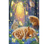Kit de point de croix compté Letistitch "Forêt des rêves", 30x21cm
