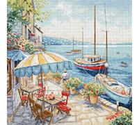 Kit de point de croix compté Letistitch "Seascape", 26x26cm