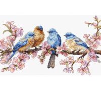 Kit de point de croix compté Letistitch "Spring Bloom", 16x27cm