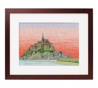 Kit de point de croix compté Olympus "Mont Saint Michel", 23,4x32,5 cm
