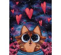 Kit de point de croix compté Panna "Cosmic Love", 17,5x23,5cm, DIY