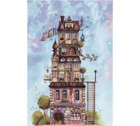 Kit de point de croix compté Panna "Le vent souffle dans le grenier", 25x38cm, D