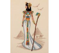 Kit de point de croix compté Panna "Série dorée. Femmes du monde. Egypte", 23x32