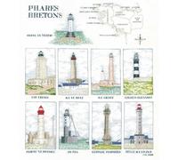 Kit de point de croix Le Bonheur des Dames "Phares bretons", à faire soi-même, 55x45cm
