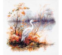 Kit de point de croix Magic Needle "White Heron", 26x26cm