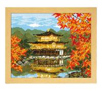 Kit de point de croix Olympus "Kinkakuji en automne", 29,7x36,4 cm