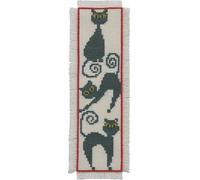 Kit de point de croix Permin "Marque-page chat", 7x22cm, 05-2103