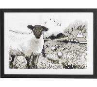 Kit de point de croix Permin "Mouton", 20x29cm, 92-0733