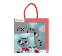Kit de point de croix - Pix Gallery - Chat - Rouge - Pour enfants à partir de 6 ans - Activité ludique