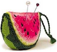Kit de point de croix Riolis Coussin melon d'eau