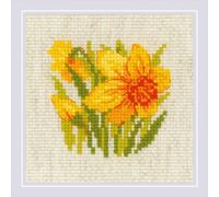 Kit de point de croix Riolis "Narcisse jaune"