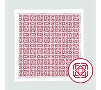 olympus Thread Hitomezashi Sashiko Kit de broderie Hana Fukin Flowers of Camellia Tissu imprimé