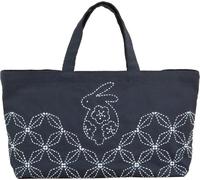Kit de point Sashiko estampillé Olympus "Mini Tote Bag", 22x42x10cm, Original du Japon