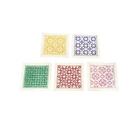 Kit de point Sashiko Hitomezashi estampillé Olympus "Sous-verres écru 5pcs", 10x