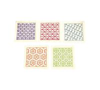 Kit de point Sashiko Hitomezashi estampillé Olympus "Sous-verres écru 5pcs", 10x