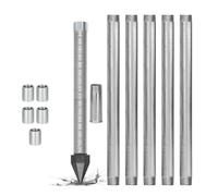 Kit de Pointe de Puits-Robuste 36 Pouces Crépine de Puits-Kit de Forage de Puits,Acier Galvanisé avec Maille 60 Mesh pour Entretien de Terrain et Accès Eau Souterraine(6m)