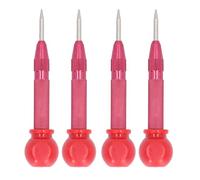 Kit de pointeau automatique, outil manuel de 12,7 cm pour le métal, le bois et le verre, poinçon à trous en acier rapide avec poignée antidérapante, pointe de 4 mm pour un marquage (Rouge)