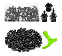 Kit de pointes d'athlétisme avec clé, 96 pièces, acier allié, longueurs variées, pour chaussures de course et accessoires de sport,s