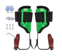 Kit de pointes de pistes d'escalade - Arbre professionnel Ergonomique Équipement amovible robuste pour la cueillette de fruits Arboriste aventureux Chasse-chasse Gaffes Bretelles Coussinets de ligne