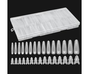 Kit De Pointes Pour Ongles 180 Pièces Structure En Sandwich Outil De Beauté | Ongles Artificiels Pour Pédicure Beauté Salon Maison Mariage Noces Spa