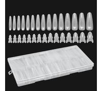 Kit De Pointes Pour Ongles - 180 Pièces Structure Sandwich Transparent Fournitures De Beauté - Formes Pour Extensions D'Ongles | Pour Amis Pédicure Beauté Maquillage Salon Maison Voyage Mariag