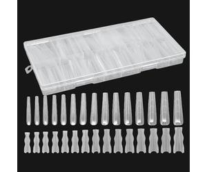 Kit De Pointes Pour Ongles - 180 Pièces Structure Sandwich Transparent Fournitures De Beauté - Pointes D'Ongles Coffin | Pour Amis Pédicure Beauté Maquillage Salon Maison Voyage Mariage Noces Spa