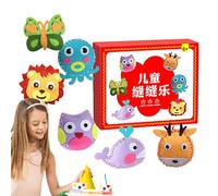 Kit de points d'artisanat pour - Ensemble de fabrication de peluches pour débutants | Kit de pratique de travail manuel simple pour les jeunes de 6 ans et plus, garçons et filles, création de