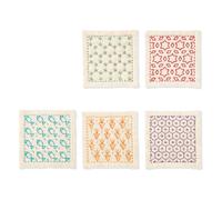 Kit de points de sashiko Hitomezashi estampillé Olympus "Sous-verres écru 5pcs a
