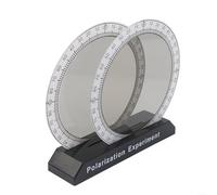 Kit de polarisation optique et de plaque d'interférence pour enseignement expérimental des étudiants à effectuer des tests de polarisation de la lumière et de polarisation des couleurs (noir et blanc)