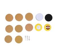 Kit de polissage à disque de ponçage 3 pouces Gold Professional Grade Complete Panding Set avec 40 à 800 papier de verre de grain pour le polissage en métal de travail du bois