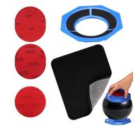 Kit de polissage de boule de bowling - Ensemble d'entretien polyvalent en ABS, équipement de nettoyage portable réutilisable, accessoire complet d'entretien de bowling, conception de rangement légère,