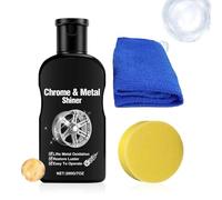 Kit de polissage de jantes - Kit de polissage de brillance métallique pour roues de véhicules | Multi Metal Care Élimination des Rayures Haute Brillance pour Automobile, Meubles, Cuisine