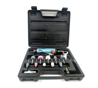 Kit de polissage de meulage de meuleuse d'air de compresseur d'air de 14 pièces 1/4 Kits d'outils de gravure de broyeur d'air Machine de polissage pneumatique Pour le bricolage