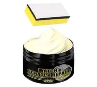 Kit de polissage de montre - 30 g de pâte métallique professionnelle, nettoyant pour bijoux en acier inoxydable, crème de réparation pour restauration des éraflures, entretien du renouvellement de la