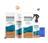 Kit de Polissage de Résine - Efface Rayure avec Formule de Réparation des Marques | Produit de Detailing qui Élimine la Matité | Pour Lisser et Restaurer Comptoirs & Projets Époxy (Kit 100ml)