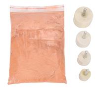 Kit de polissage de verre en poudre d'oxyde de cérium + 4 roues de polissage en feutre de laine