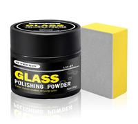 Kit de Polissage de Verre, Enlever rayure profonde verre, Poudre de Polissage de, Kit polissage, Dissolvant D'éraflure de Pare-Brise de Fenêtre de Voiture, pour Nettoyage en Profondeur,30g