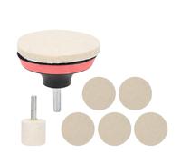 Kit de Polissage en Verre Professionnel, Poudre d'Oxyde de Céramique 100g avec Tampons de Polissage, Efface-rayures pour Verre