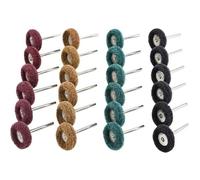 Kit de polissage pour perceuse - MICH - 40 pièces - Accessoires Dremel - 25mm - Grain 80/150/240/300
