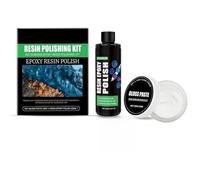 Kit de polissage pour résine époxy, 100 ml, composé de polissage pour résine époxy, kit de nettoyage pour les finitions brillantes, idéal pour le grattage de résine, le ponçage et la brillance de