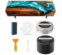 Kit de Polissage pour Résine Époxy, Pâte d'Enlèvement des Rayures, Élimine les Rayures et Polit pour Acrylique, Pour Débutants Professionnels Propriétaires Projets Art Décorations Modèles