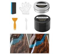Kit De Polissage Pour Résine Époxy | Restaurer La Haute Brillance - Pâte À Polisser Époxy,Pour Les Propriétaires De Maison Débutants Projets Artistiques Décoration Table Et Comptoir