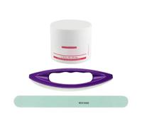 Kit de polissoir à ongles - Ensemble de 3 pièces | Bande de de polissage pour brosse en peau de mouton, outil professionnel de manucure et de pédicure pour femmes débutantes, ongles naturels liss