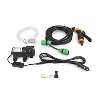 Kit de pompe à eau électrique 12 V avec pistolet pulvérisateur et connecteur de mamelon pour l'entretien des véhicules, l'irrigation du jardin, le service de climatisation et les