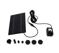 Kit de pompe à eau solaire 9V 1.8W, montage facile, Anti-colmatage, étang en maille avec buses pour décoration de piscine d -SALALIS
