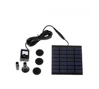 Kit de pompe à eau solaire bricolage 5-1W avec 9-6 buses fontaines de bain d'oiseaux solaires for piscine de jardin extérieur fontaine à énergie solaire(1.2W 7V)