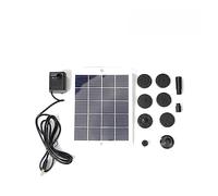 Kit de pompe à eau solaire bricolage 5-1W avec 9-6 buses fontaines de bain d'oiseaux solaires for piscine de jardin extérieur fontaine à énergie solaire(5W 5V)